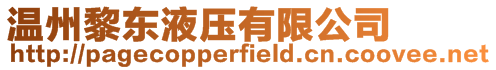 溫州黎東液壓有限公司