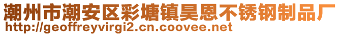 潮州市潮安區(qū)彩塘鎮(zhèn)昊恩不銹鋼制品廠