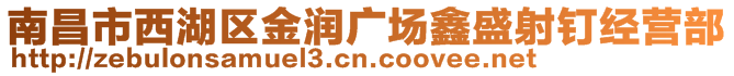 南昌市西湖區(qū)金潤廣場鑫盛射釘經(jīng)營部