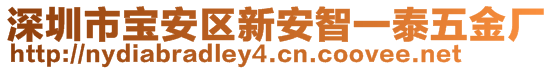 深圳市寶安區(qū)新安智一泰五金廠