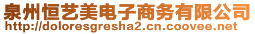 泉州恒艺美电子商务有限公司