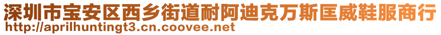 深圳市寶安區(qū)西鄉(xiāng)街道耐阿迪克萬斯匡威鞋服商行