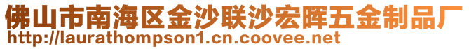 佛山市南海區(qū)金沙聯(lián)沙宏暉五金制品廠