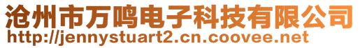 滄州市萬鳴電子科技有限公司