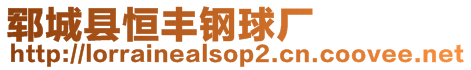 鄆城縣恒豐鋼球廠