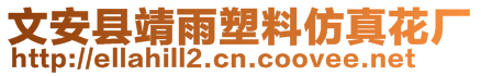 文安縣靖雨塑料仿真花廠