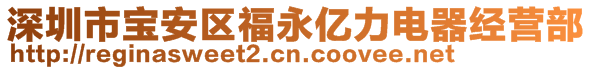 深圳市宝安区福永亿力电器经营部