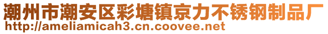 潮州市潮安区彩塘镇京力不锈钢制品厂