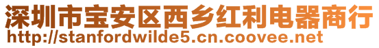 深圳市宝安区西乡红利电器商行