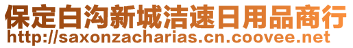 保定白溝新城潔速日用品商行