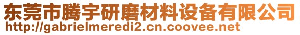 东莞市腾宇研磨材料设备有限公司