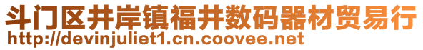 斗門區(qū)井岸鎮(zhèn)福井?dāng)?shù)碼器材貿(mào)易行