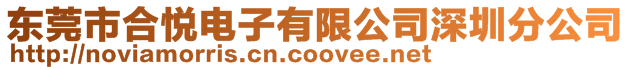東莞市合悅電子有限公司深圳分公司