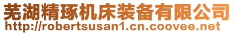 蕪湖精琢機床裝備有限公司
