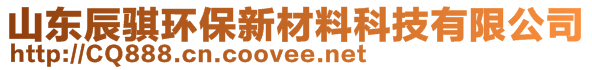 山東辰騏環(huán)保新材料科技有限公司