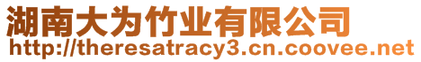 湖南大為竹業有限公司