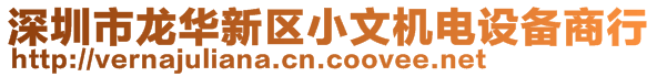 深圳市龍華新區小文機電設備商行