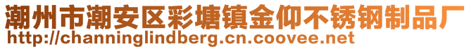 潮州市潮安區(qū)彩塘鎮(zhèn)金仰不銹鋼制品廠(chǎng)