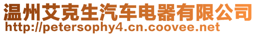 溫州艾克生汽車電器有限公司