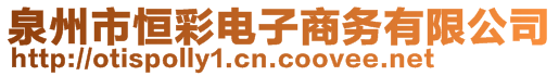 泉州市恒彩电子商务有限公司