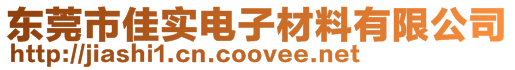 東莞市佳實電子材料有限公司