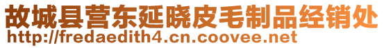 故城縣營東延曉皮毛制品經(jīng)銷處