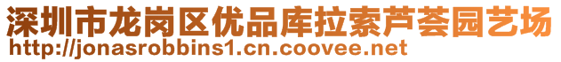 深圳市龍崗區(qū)優(yōu)品庫(kù)拉索蘆薈園藝場(chǎng)