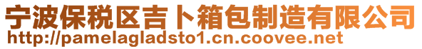 寧波保稅區(qū)吉卜箱包制造有限公司