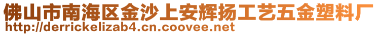 佛山市南海區(qū)金沙上安輝揚工藝五金塑料廠