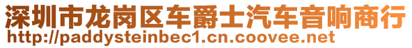 深圳市龍崗區(qū)車爵士汽車音響商行