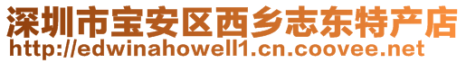 深圳市宝安区西乡志东特产店