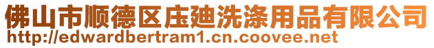 佛山市顺德区庒廸洗涤用品有限公司