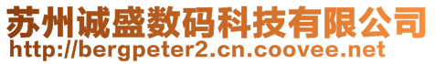 苏州诚盛数码科技有限公司