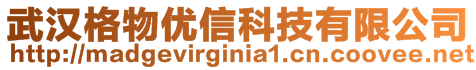 武漢格物優(yōu)信科技有限公司