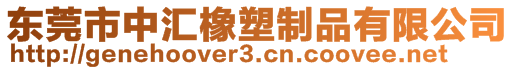 東莞市中匯橡塑制品有限公司