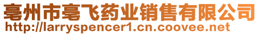 亳州市亳飞药业销售有限公司