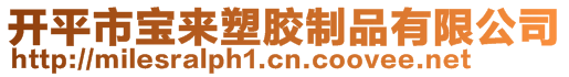 開平市寶來塑膠制品有限公司