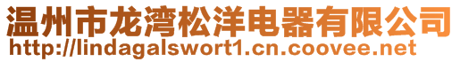 溫州市龍灣松洋電器有限公司