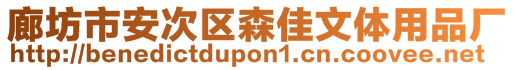 廊坊市安次區(qū)森佳文體用品廠