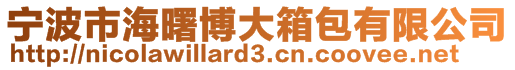 寧波市海曙博大箱包有限公司