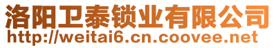 洛陽(yáng)衛(wèi)泰鎖業(yè)有限公司