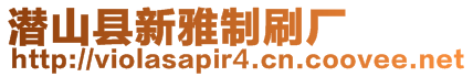 潛山縣新雅制刷廠