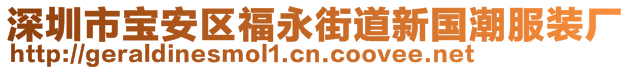 深圳市寶安區(qū)福永街道新國潮服裝廠