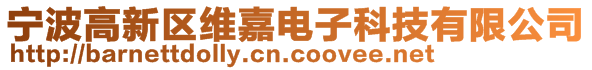 寧波高新區維嘉電子科技有限公司