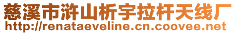 慈溪市滸山析宇拉桿天線廠