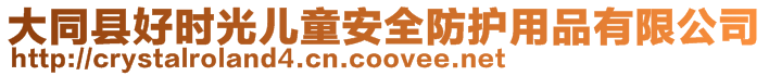 大同縣好時光兒童安全防護(hù)用品有限公司