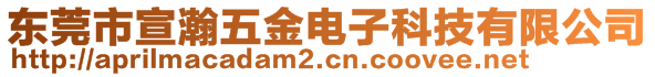 东莞市宣瀚五金电子科技有限公司