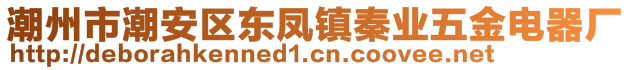 潮州市潮安區(qū)東鳳鎮(zhèn)秦業(yè)五金電器廠