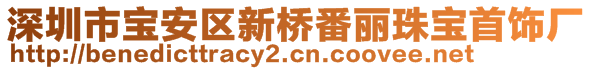 深圳市寶安區(qū)新橋番麗珠寶首飾廠