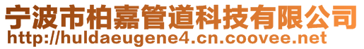 寧波市柏嘉管道科技有限公司